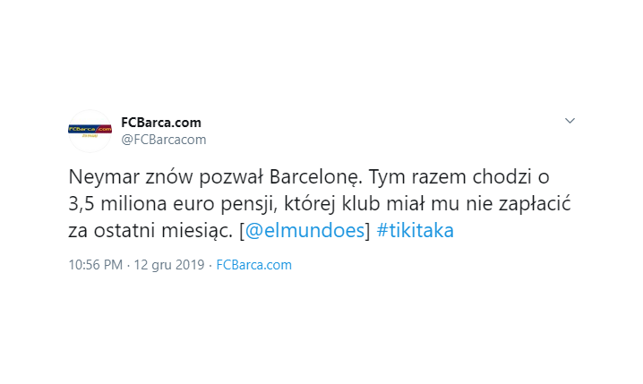 HIT! Neymar ZNÓW pozwał Barcelonę :D